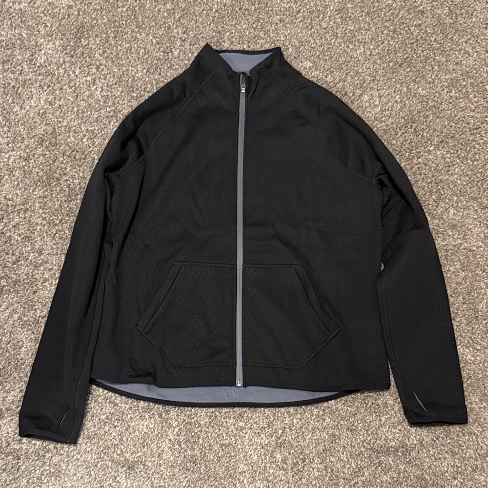 Victoria's Secret Black Lightweight Zip Jacket